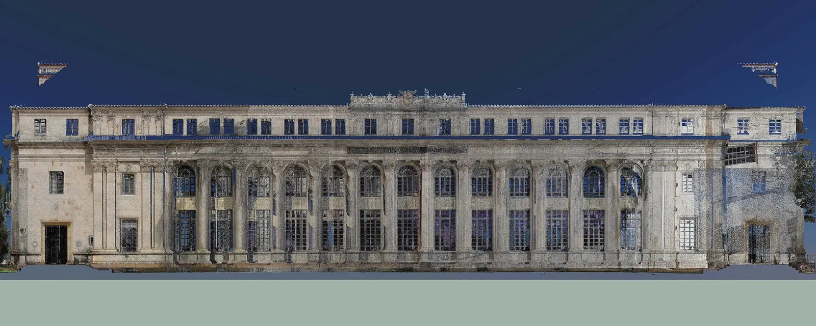 Laser-scan point cloud of the Dyer Federal Building — Wikimedia Commons (CC BY-SA 4.0)